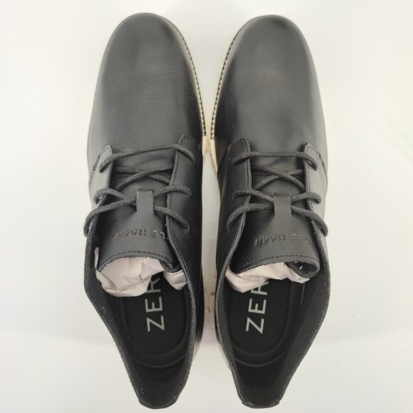 Cole Haan Men’s ZeroGrand Chukka Black Grain Leather Boots Size 9 - Picture 4 of 9